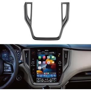 INTGET Matte Black Center Console Navigation Screen Panel Cover for 2020-2025 Subaru Outback/Legacy Accessories GPS Screen Cover Display Trim Cover Decoration Cover