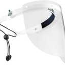 NoCry Protective Face Shield Mask with Adjustable Headband and 2 Reusable Plastic Visors Flip-Up Design with Durable Metal Hinges Anti-Slip Forehead Padding Fits Over Glasses