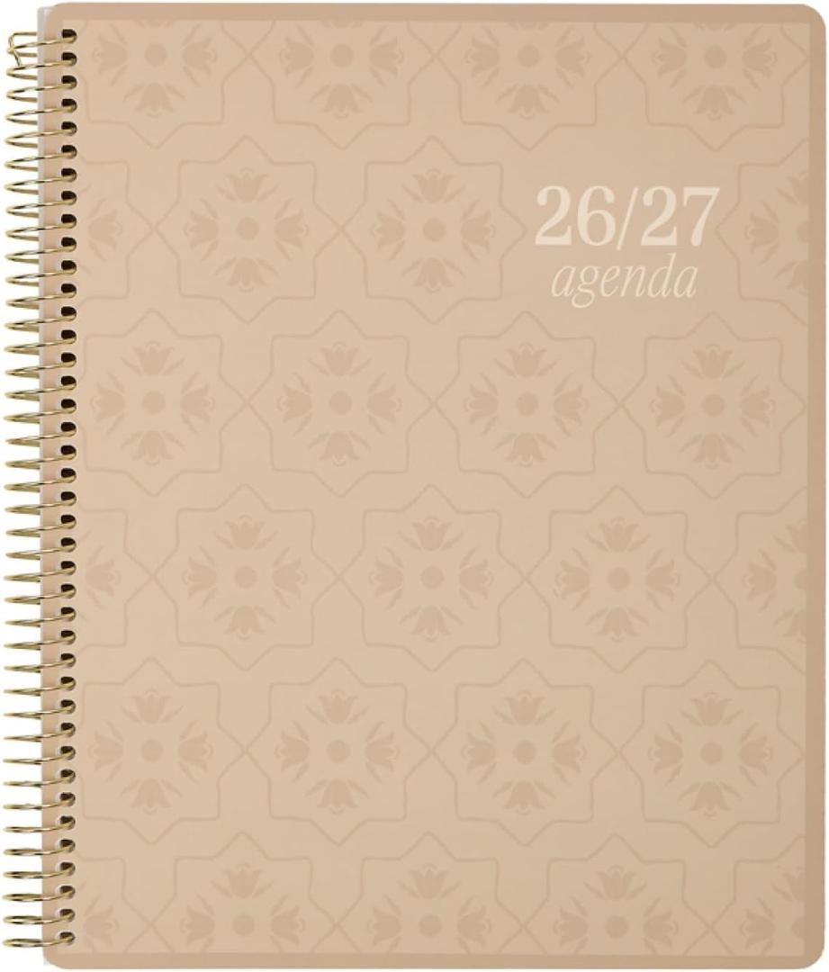 GO BIG Spiral 15-Month Planner, Large Print | Dated April 2026June 2027, easy-to-read font, Big size, 8.5" x 11", Dashboard Layout, Neutral Tile theme