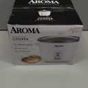 AROMA® Rice Cooker, 3-Cup (Uncooked) / 6-Cup (Cooked), Small Rice Cooker, Oatmeal Cooker, Soup Maker, Auto Keep Warm, 1.5 Qt, White, ARC-363NG