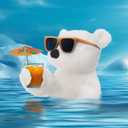 Apricot Lamb Toys Plush White Polar Bear Stuffed Animal Soft Cuddly Perfect for Child White Polar Bear 8 Inches