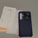 ATATOO for Samsung Galaxy S25 Case Wallet with HD Tempered Glass Screen Protector [2 Pack], Build-in Card Holder, Slide Camera Cover, Military Grade Protection, Hard Case for Galaxy S25 6.2", Blue