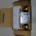Mortise Lock Set for Interior Door, Vintage Antique Door Knobs with Lock and Skeleton Key, Old Door Knob Replacement Fits 1-3/8 in 1-3/4 in, Antique Brass Finish