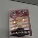 4Pcs Large Acrylic Hair Claw Clips - Strong Hold Thick Hair Banana Barrettes for Women Girls (Hair Clips, Banana (Coffee+Red+Beige+Champagne)