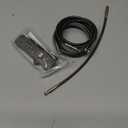 4-Digit Combination Cable Luggage Lock with 3 Interchangeable Steel Cables (9"/24"/47")  for Bike, Backpack, Gym, Cabinet, Gate (Black, 2 Pack)