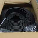 100ft,1.5in Tall Landscape Edging Kit with 150 Spikes, No-Dig Flexible Plastic Edge Border for Landscaping, Lawn, Garden, Flower Beds, Yard, Paver, Playground, Fence, Pathway, Black,3 pack, 33ft Each