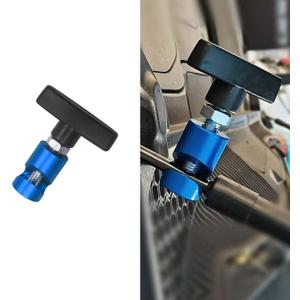 Car Lift Support Clamp, Shock Prop Strut Stopper Retainer for Car Hood, Hood Strut Fixing Clamps with Brass Core, Spark Plug Gap Gauge Tool, Universal Automotive Accessories (Blue)
