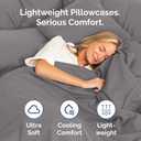 King Pillow Cases Set of 4 - Ultra Soft Hotel Quality Pillowcase Covers - Comfy, Cozy & Wrinkle Free - Shrinkage, Stain & Fade Resistant - Machine Washable Pillow Protectors - 4 Piece Set - Dark Grey