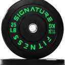 Fitvids Olympic Bumper Plates Set, 2" Weight Plates for Strength Training & Weightlifting, Paris or Set or Set with Barbell, Multiple Options