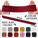 12 Pack Tie Headbands Bulk for Men Women Sports Athletic Tennis Head Band Ninja Karate Headbands Adjustable Elastic Bandana Sweatbands Hair Wrap Bands for Basketball Running Workout
