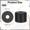 PATIKIL Multi Purpose Rubber Spacer, 24 Pcs 8mm ID x 30 OD x 25mm T Neoprene Round Anti-Vibration Isolation Pads Isolator Rubber Bushings Spacer Washer for HVAC Bolts Car Accessories