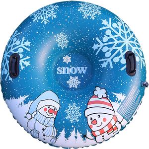 DIMAR GARDEN 47" Snow Tube Inflatable Snow Sled with Heavy Duty PVC and Handles