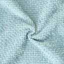 CaliTime Throw Pillow Covers Pack of 2 Soft Faux Leather Solid Dyed Cross Chenille Cushion Cases for Couch Sofa Home Decoration 18 X 18 Inches Smoke Blue