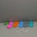 Mason Jar Lids 22 Lids Big And Small ( Green, Blue , Pink, Grey, Aqua Green)