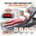Full Body Massage Mat, Vibrating Mattress Pad, Bed Massager Mat, Massage Mats for Full Body with Detachable Pillow with Heat, Alleviates Muscle Pain, Improves Circulation and Stress Relief by SITFIT