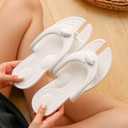 Shower Shoes Travel Slippers for Women Men, Folding Slides Sandals, Portable Hotel Spa Slippers, Waterproof Quick Drying Flip Flops, Beach Sandals