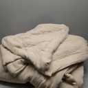 HOMBYS 100% Cotton Muslin Comforter Oversized King 120x120, Lightweight and Breathable Down Alternative Comforter,Soft Gauze Summer Beige Reversible Fluffy Duvet Insert