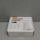 Compressed Air Duster, 300000RPM Powerful Electric Air Duster Rechargeable with LED Light and Brushless Motor, 4-Gear Cordless Mini Air Blower for Keyboard, Computers, Car, Outdoors (Silver Gray)