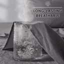 SONORO KATE 100% French Pure Linen Sheets, Breathable and Durable Linen Full Size Sheets, Anti-Tear Linen Bed Sheets, Machine Washable, 16 Inch Deep Pocket - 4 Piece (Dark Grey, Full)