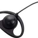 Caroo D Shape Earpiece Headset with Mic PTT Compatible with Baofeng UV-5R BF-888S BF-F8HP BF-F9 UV-82 UV-82HP UV-82C Kenwood TK-2107 TK-3107 Walkie Talkies Two Way Radio 2 pin