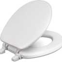 Centoco Toilet Seat Round, Soft Cushioned Vinyl Toilet Seat, HPS20-001, White