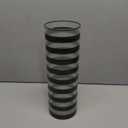 Large Flower Vase Plastic Big Acrylic Cylinder Vases Black White Stripes for Centerpieces Home Decor Translucent
