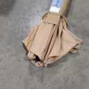 wikiwiki 11 FT Patio Umbrellas Outdoor Table Market Umbrella with Push Button Tilt/Crank, 8 Sturdy Ribs, Fade Resistant Waterproof POLYESTER DTY Canopy for Garden, Lawn, Deck, Backyard & Pool, Tan