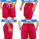 Scotamalone Mens Swim Trunks Board Shorts Swimwear Bathing Suits Quick Dry for Beach,Travel,Vacation,Swimming, Surfing,Casual (Red, XXL)