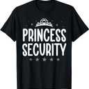 Princess Security Halloween Costume Dad Men Family Matching T-Shirt