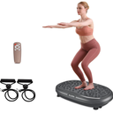 EILISON FitMaxx 3D XL Vibration Plate Exercise Machine - Whole Body Workout Vibration Platform w/Loop Bands - Lymphatic Drainage Machine for Weight Loss, Shaping, Recovery