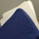 Ruqmuis Chair Cushions for Dining Chairs, 2" Thick Seat Cushions for Kitchen Chairs, D-Shaped Chair Pads with Washable Cover, Ties and Non Slip Backing, 17'' x 16'', Set of 6, Blue