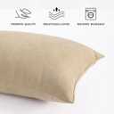 BEDSUM Tiny Pillows, 11x7 Mini Microfiber Small Pillow for Neck and Lumbar Support - Machine Washable Cushion for Office Desk, Backpacking and Travel - Pillow Inserts, 2 Pack, Taupe