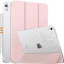 MoKo for iPad Air 11 Inch Case 7th/6th Generation M3/M2 2025/2024, iPad Air 5th/4th Gen 10.9" 2022/2020, Translucent Frosted Soft TPU Back Cover, Slim Protective Cover,Auto Wake/Sleep,Light Pink