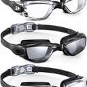 Swimming-Goggles-Adult Swim-Goggles-Men and Women: Anti Fog Pool Goggles with UV 400 Protection and No Leak 3 Packs