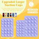 2 x Anteel Medium-Sized Silicone Suction Phone Case Adhesive Mount, Enhanced Suction Power and Upgraded Thickened Sticky Phone Grip, Durable, Hands-Free Sticky Phone Holder, 2.28"x3.46" (Translucent)