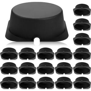 Tuanse 20 Pcs Recessed Light Cover for 6 Inch Lighting Fixtures 8.6 x 8.6 x 2.9 Inch Fire-Resistant and Energy-Saving Light Insulation Protect Cover for Attic (Black)