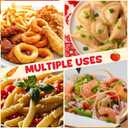 Affrolling 100 Pack 16 oz Chinese Take out Boxes Paper Take Home Boxes, Leakproof Greaseproof Food Containers Stackable Paper Food Containers for Restaurant Catering Event and Party(Red)