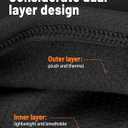 GXCROR Balaclava Ski Mask for Men & Women, Winter Face Mask Cold Weather Windproof Thermal Motorcycle Snowboard Cycling (Black)