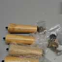 Yes4All 8 Inches Round Natural Solid Wood Furniture Legs Set of 4, Heavy Duty 800 Lbs Capacity Furniture Legs with Leveler, Replacement Legs for Furniture, Couch, Sofa, Dresser, Ottoman