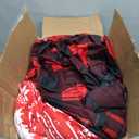 Christmas Bed in a Bag 7 Pieces King, Red White Snowflake n Deers Trees Design, Soft Microfiber Comforter Set for All Season (1 Comforter, 2 Pillow Shams, 1 Flat Sheet, 1 Fitted Sheet, 2 Pillowcases)