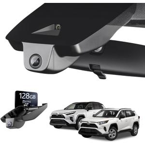 RAV4 Dash Cam for Toyota 2022-2025 (with Vents), OEM Dash Camera for Cars, Parking Mode, HDR, Night Vision, G-Sensor, Loop Recording, Plug & Play, 128GB Include