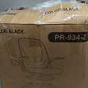 Primy Drafting Chair Tall Office Chair with Flip-up Armrests Executive Ergonomic Computer Standing Desk Chair with Lumbar Support and Adjustable Footrest Ring (Black) (934-Z)