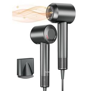 TRANXPHIT High-Speed Hair Blow Dryer: 160000 RPM Professional Hairdryer 500 Millions Negative Ionic Low Noise Thermo Control Lightweight Fast Drying with Brushless Motor for Gift Travel Home Salon