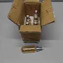 AMDTU E12 Chandelier Light Bulbs 40 Watt 2000K Soft Yellow, Ultra-Thin Spiral Filament Dimmable Led Edison Warm Light Bulbs Candelabra, Ceiling Fan Candle Amber Light Bulb, T25 E12 Bulb 4W, 6 Pack