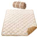Momcozy Baby Play Mat for Floor, 50"x50" Thickened Playpen Mat, Playmate for Baby Tummy Time, Waterproof & Non-Slip, Foldable Outdoor Mat with Carrying Handle, Leopard