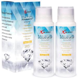 Diamond Painting Sealer 2 Pack 240ML 5D Diamond Painting Glue Sealer Permanent Hold & Shine Effect Diamond Painting Accessories Glue for Diamond Painting, Puzzles and DIY Craft (4 OZ Each Bottle)