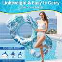 Pool Floats for Adults,Inflatable Chair Lounger Floaties with Drink Holder,Travel Pool Beach Lake Swim Inflatables Water Floating Rafts