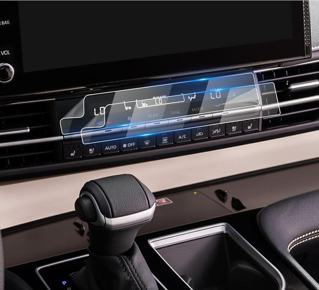 For 2025 Toyota Sienna Screen Protector - 2021~2025 Sienna (LE/XLE/XSE/Limited/Platinum/Woodland Edition) AC Touchscreen (2pcs)[Nano Film] 2021~2025 Sienna Accessories Anti-Fingerprint Touch Sensitive