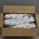 Shoe Slots Organizer, 24PCS Adjustable Double Layer Stack Shoe Rack, 50% Space-Saving Storage Rack Holder, White