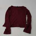 PRETTYGARDEN Women's 2025 Fall Long Sleeve Henley T Shirts Button Ribbed Knit Slim Fit Basic Tops Blouse Casual Outfits (X-Small, Burgundy)